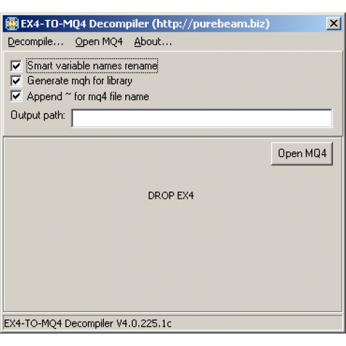 decompile ex4 to mq4